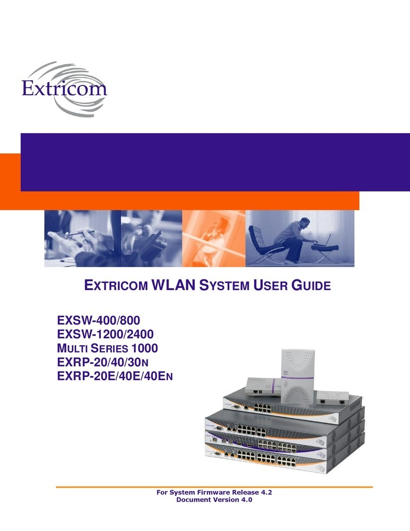 Extricom EXSW-400 user guide