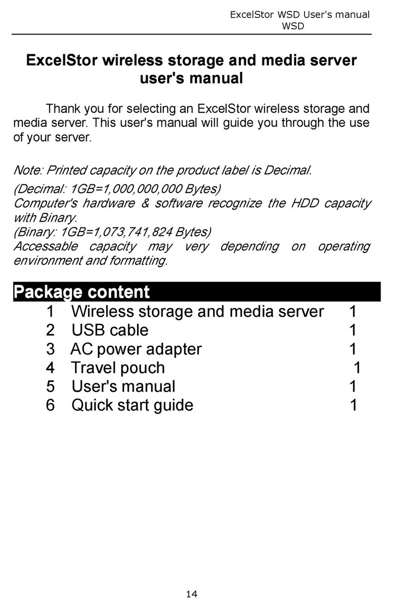 ExcelStor Technology WSD user manual