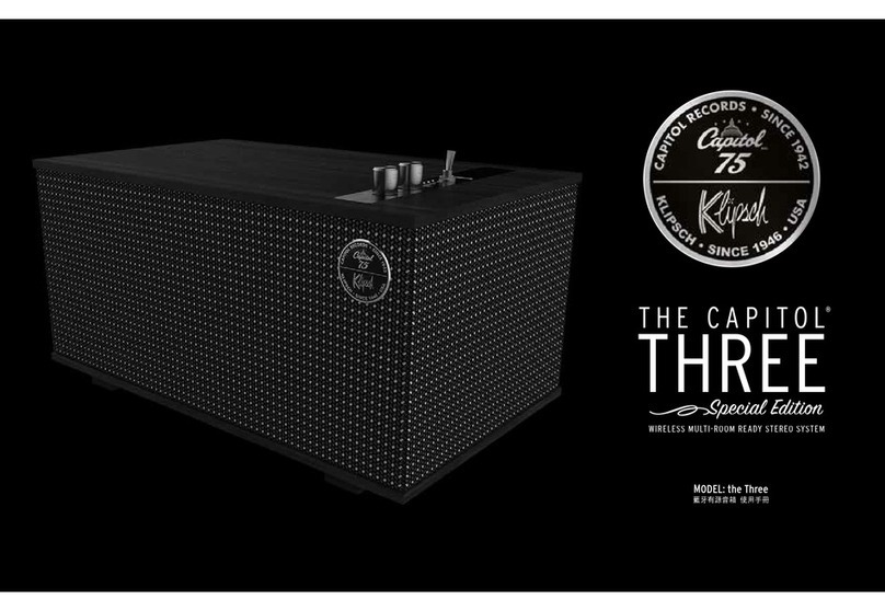 Klipsch The Capitol Three Special Edition User manual