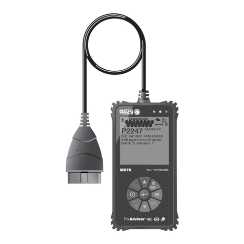 Matco Tools FixAdvisor MD70 Operating	 instruction