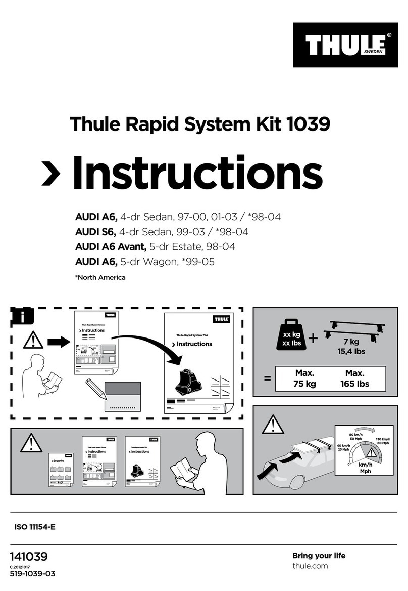 Thule 1039 User manual Thule 1039 User manual