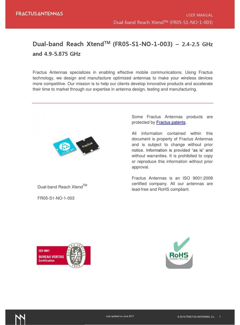Fractus Antennas FR05-S1-NO-1-003 User manual