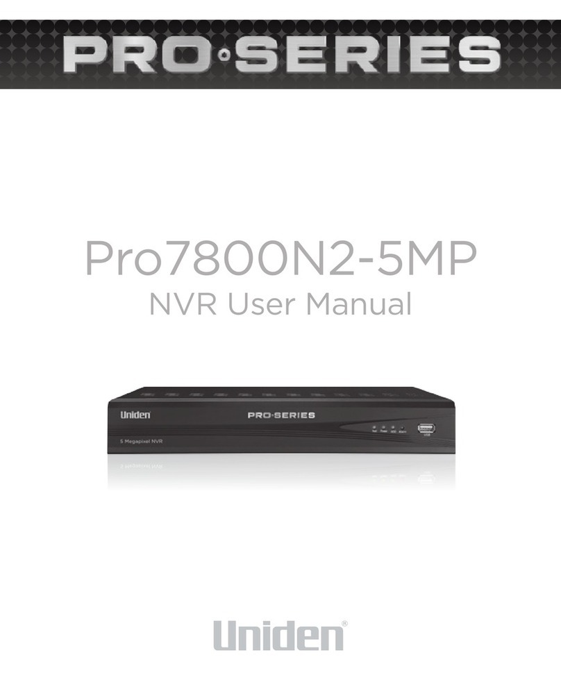 Uniden Pro7800N2-5MP user manual