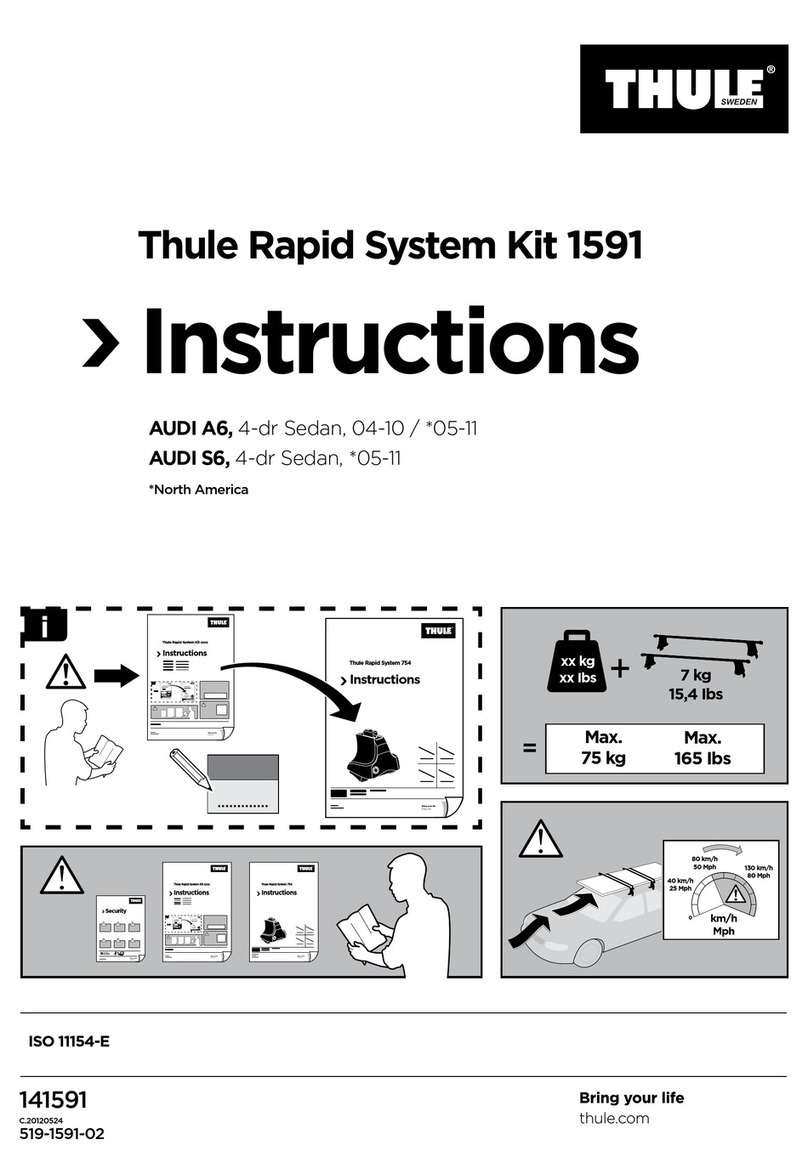 Thule Rapid System Kit 1591 User manual
