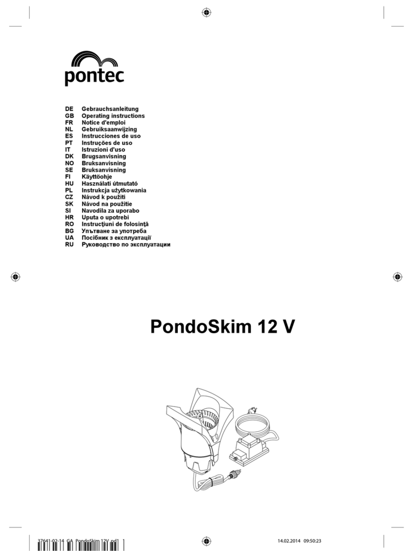 Pontec PondoSkim 12 V operating instructions