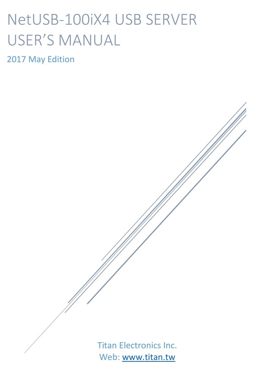 Titan Electronics NetUSB-100iX4 User manual