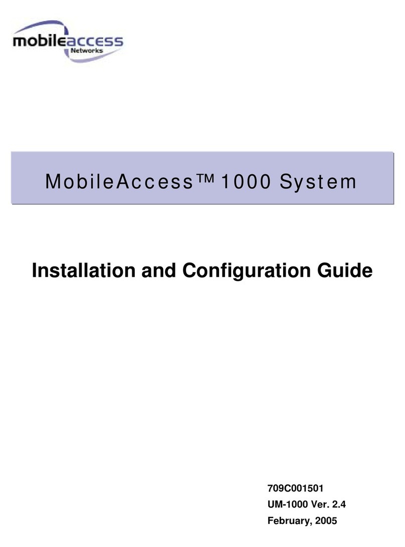 MobileAccess WB-B8U Operator's manual