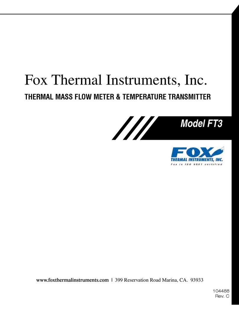 Fox Thermal Instruments FT3 user manual