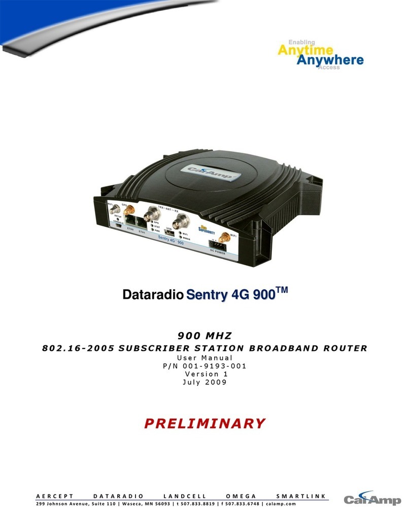 CalAmp Sentry 4G-900 user manual