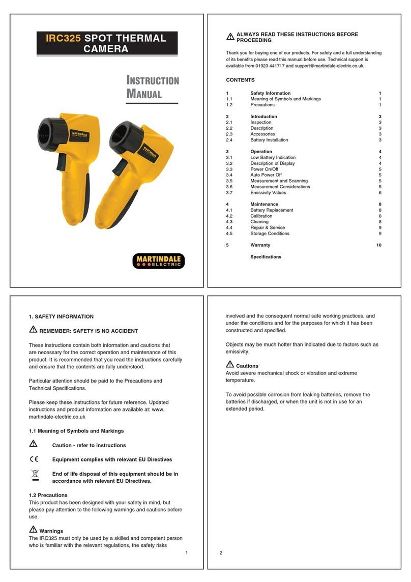 MARTINDALE IRC325 instruction manual