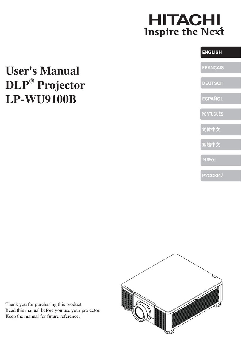 Hitachi LP-WU9100B User manual