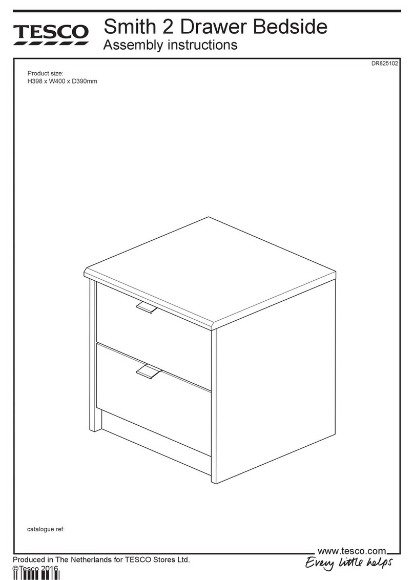Tesco Smith 2 Drawer Bedside User manual Tesco Smith 2 Drawer Bedside User manual