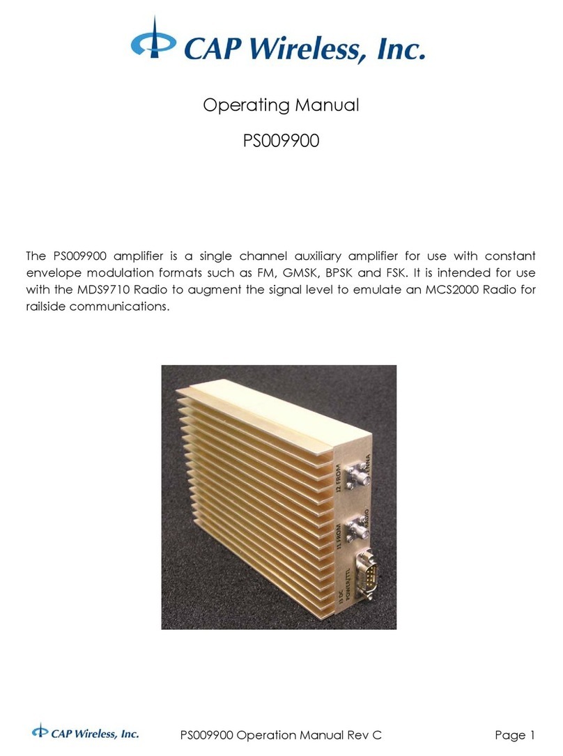 CAP Wireless PS009900 operating manual
