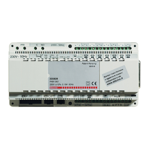 Bticino PABX 28D User instructions