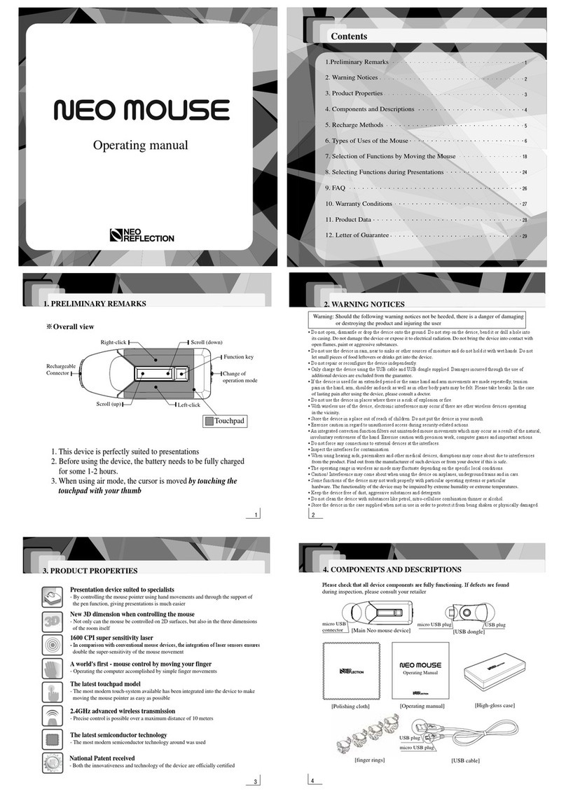 Neo Reflection NM930308001M operating manual
