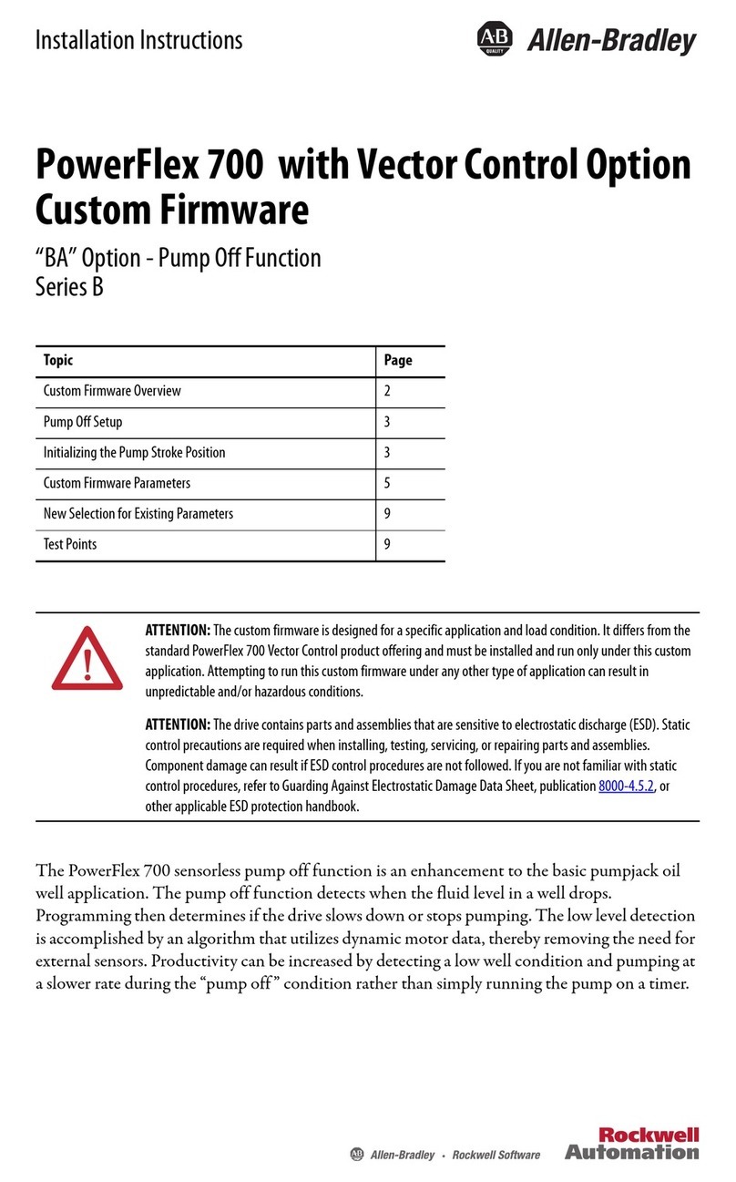 Allen-Bradley powerflex 700 installation instructions