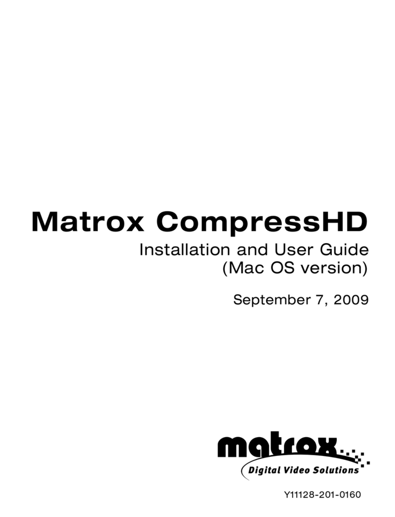 Matrox CompressHD User manual Matrox CompressHD User manual