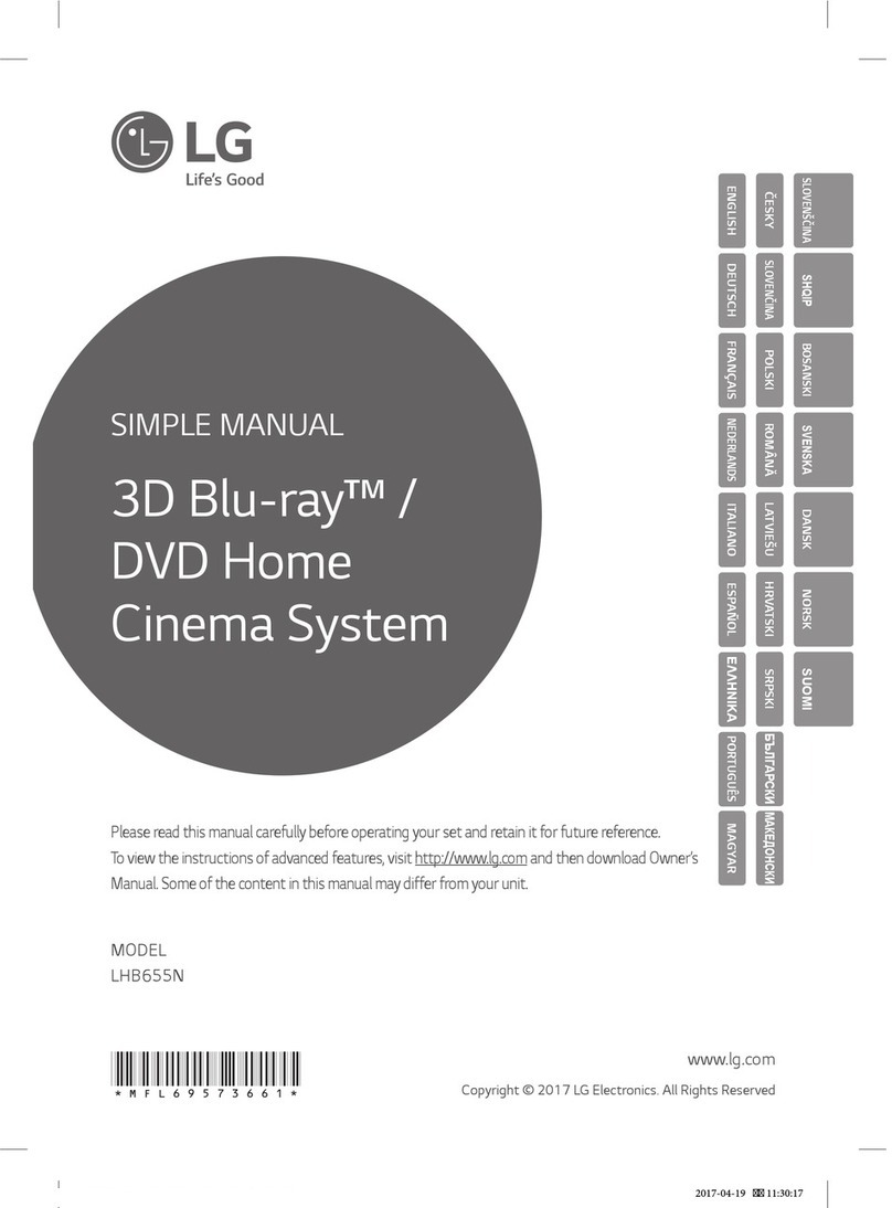 LG LHB655N Specification sheet
