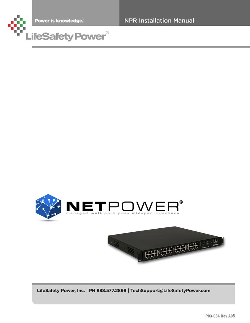 LifeSafety Power NETPOWER NPR500-16M installation manual