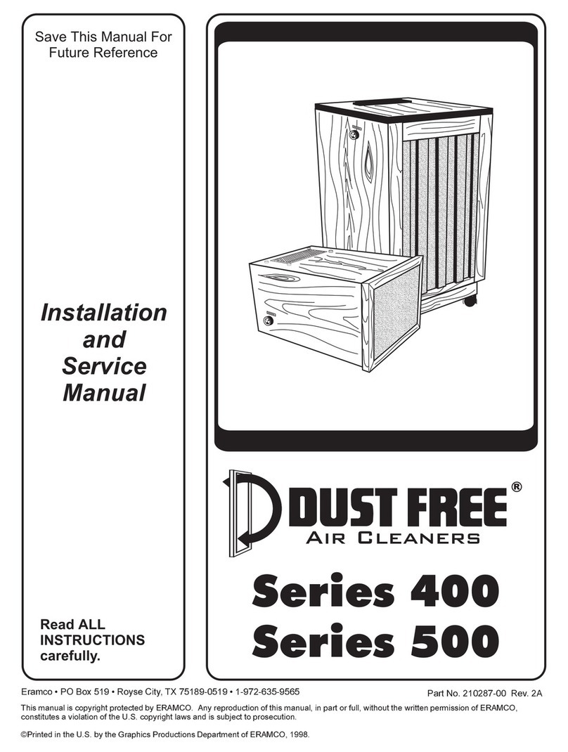 Dust Free 400 Series Installation and service manual