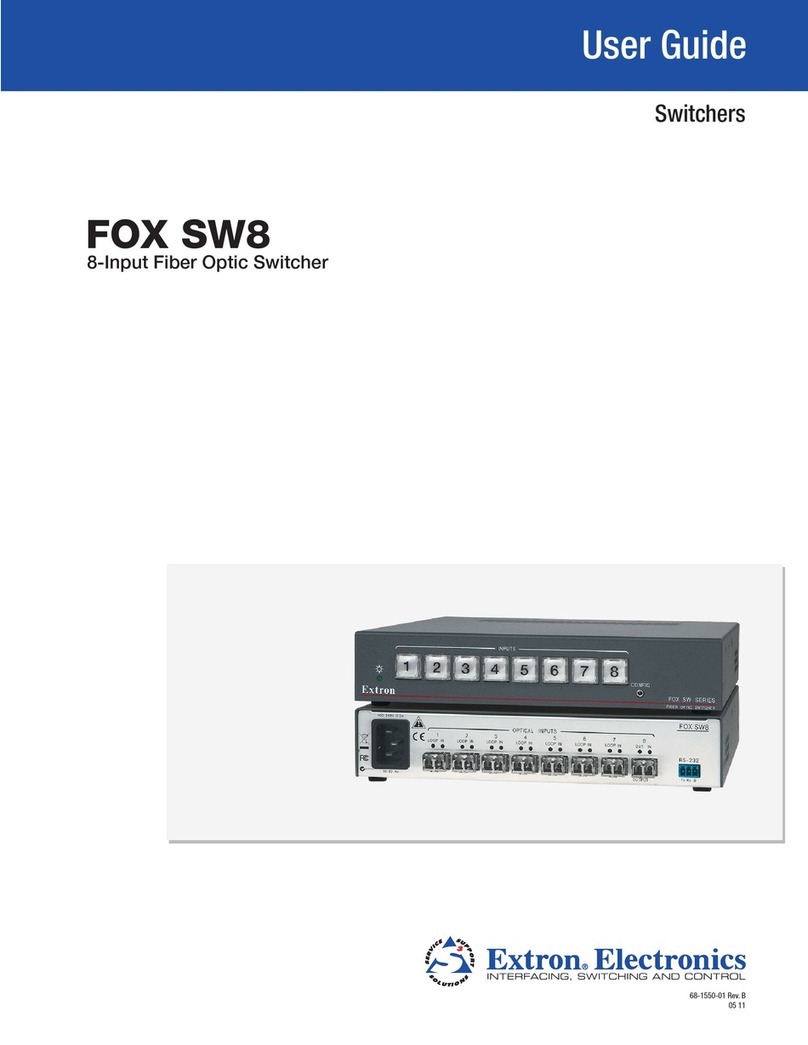 Extron electronics FOX SW8 User manual