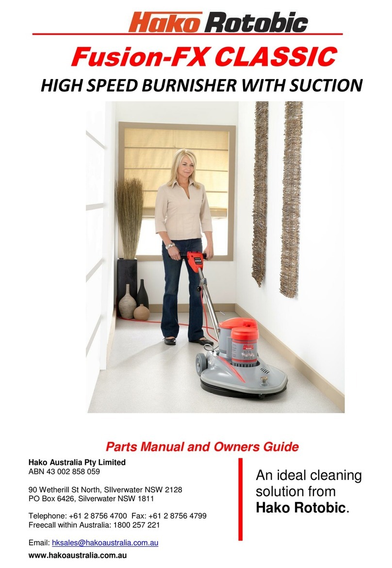 Hako Robotic Fusion-FX CLASSIC Parts manual and owners guide