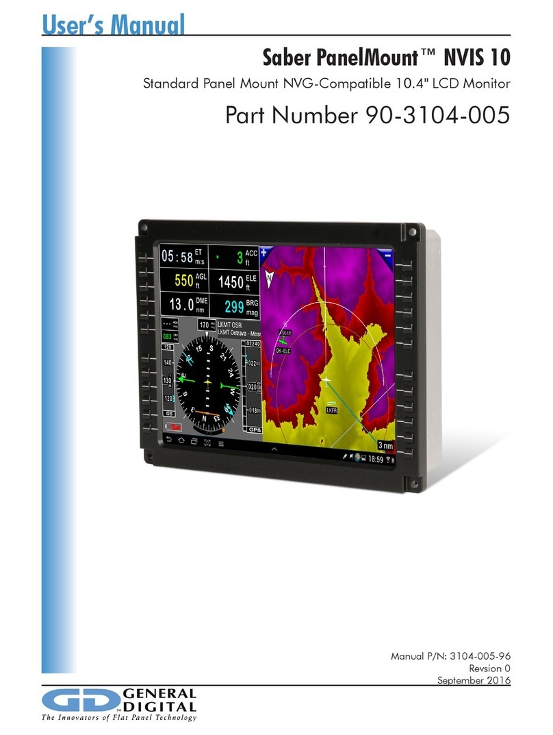GD Saber PanelMount NVIS 10 User manual