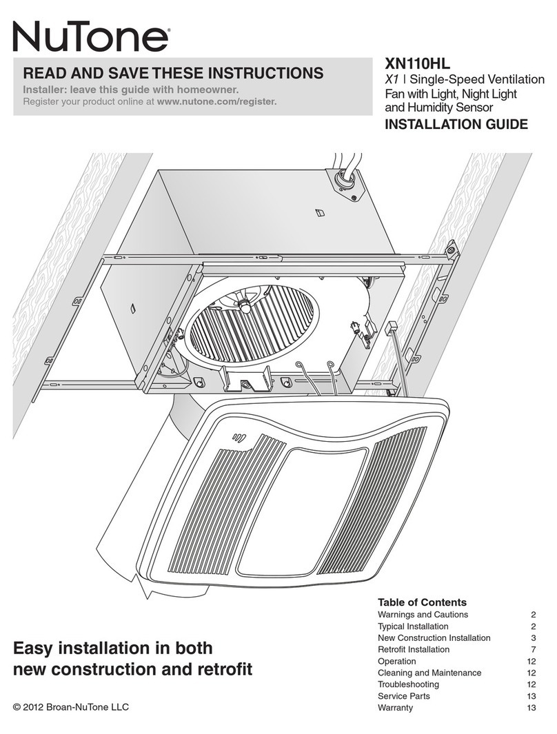 NuTone XN110HL installation guide