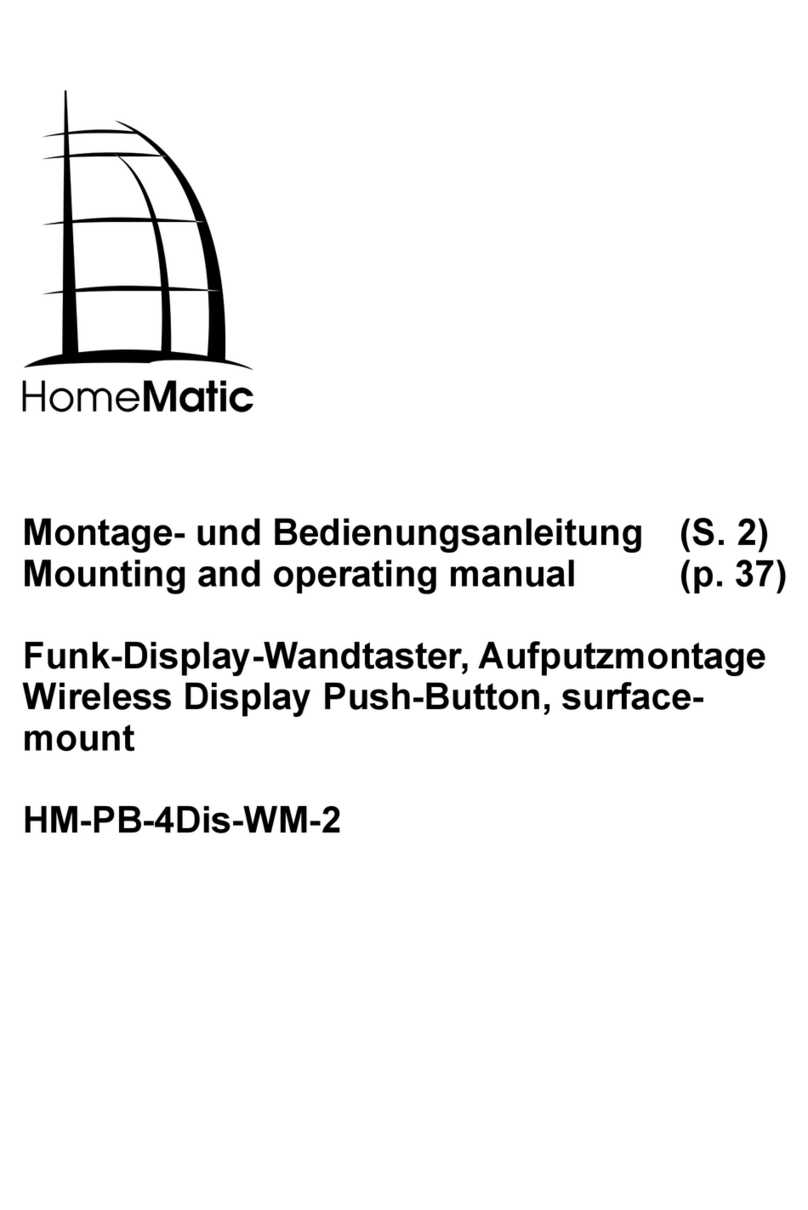 HomeMatic HM-PB-4Dis-WM-2 Mounting and operating manual