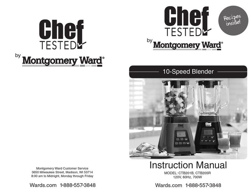 Chef Tested CTB201B instruction manual
