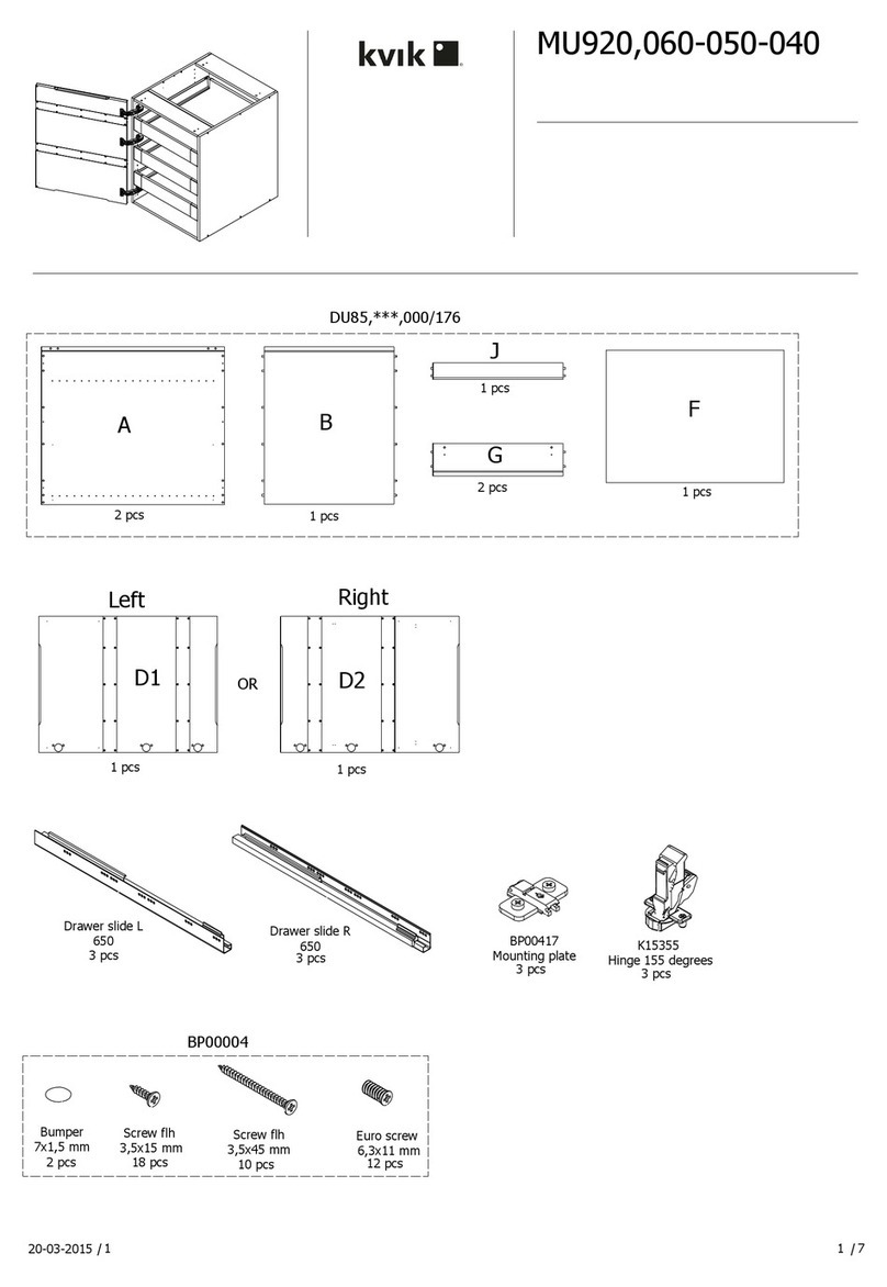 Kvik MU920,060-050-040 User manual