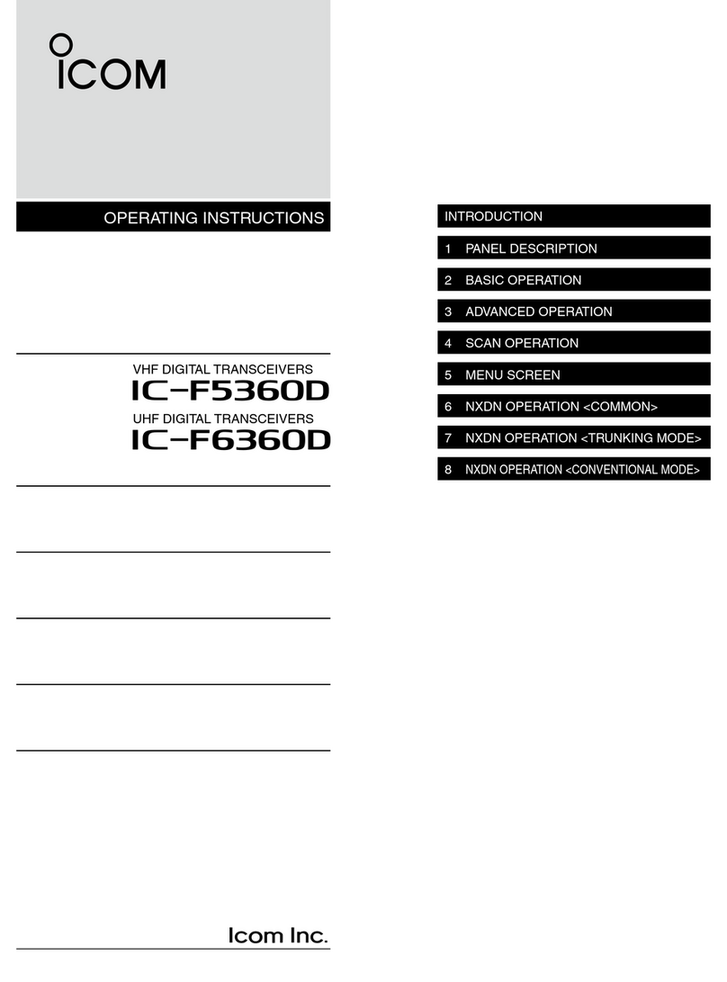 Icom IC-F5360D User manual Icom IC-F5360D User manual