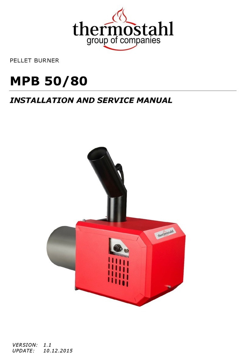 THERMOSTAHL MPB 50 Installation and service manual