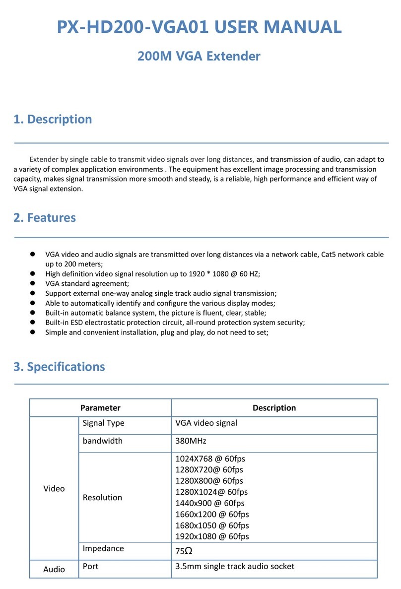 PourXuan PX-HD200-VGA01 user manual