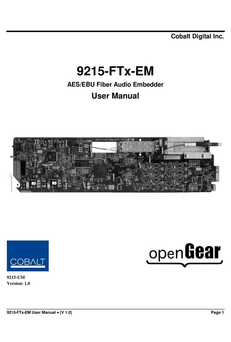 Cobalt Digital Inc 9215-FTx-EM user manual
