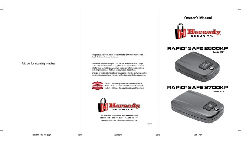 Hornady RAPID 2600KP owner's manual
