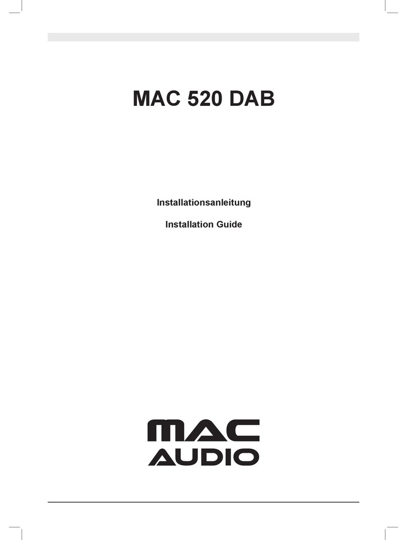 MAC Audio MAC 520 DAB installation guide