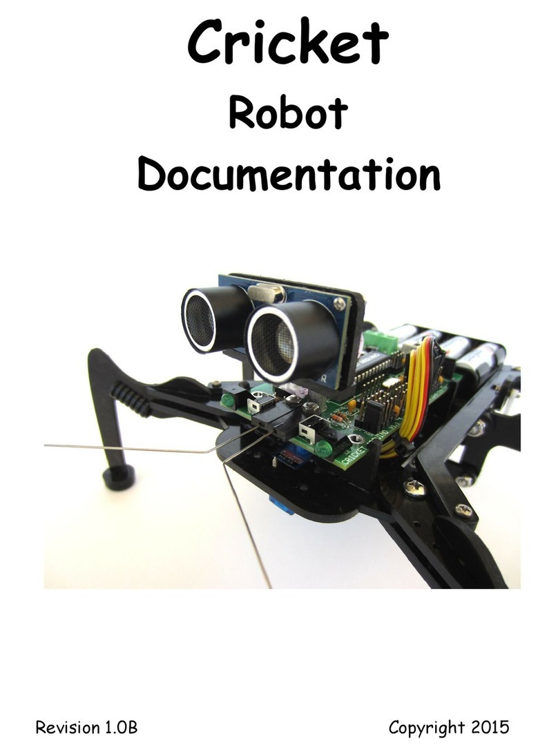 Cricket Arduino Walking Robot Documentation