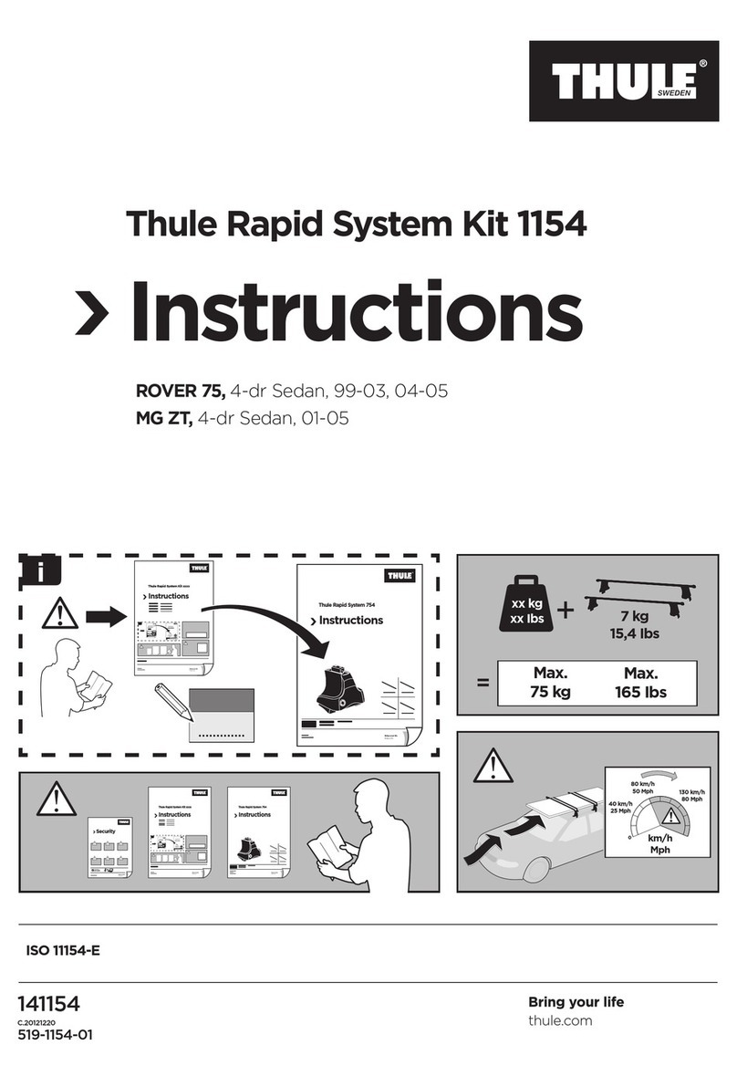 Thule 1154 User manual Thule 1154 User manual