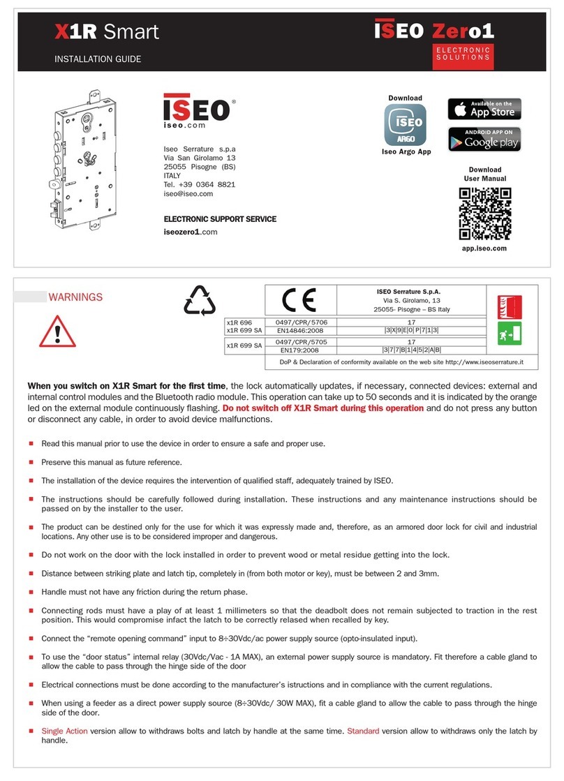 Iseo X1R Smart installation guide