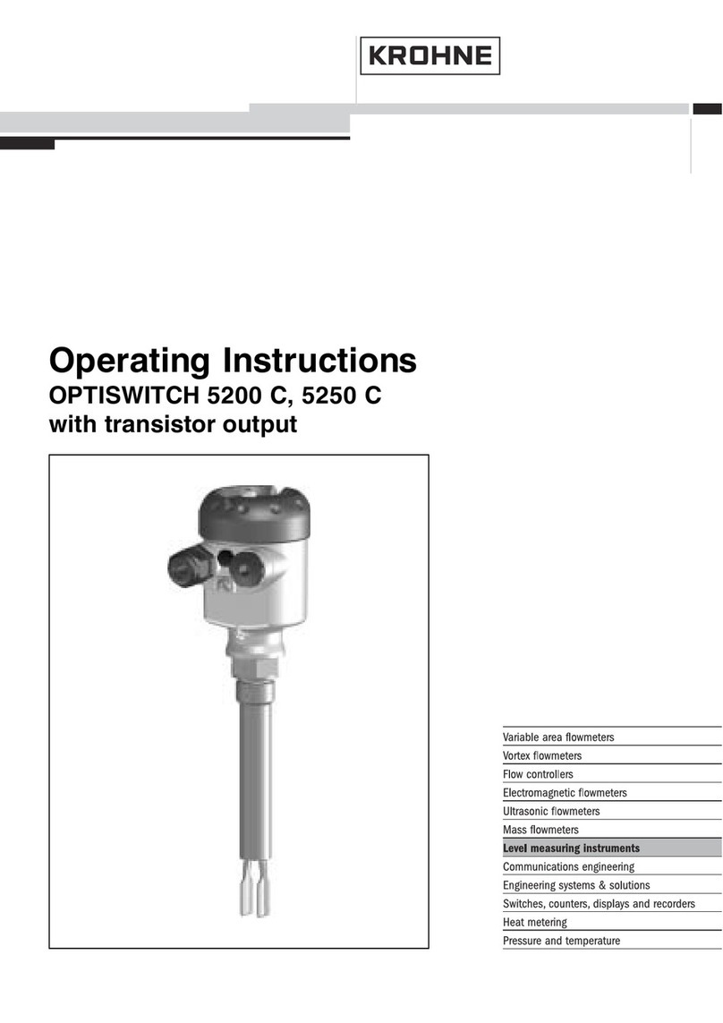 KROHNE OPTISWITCH 5200C Operating instructions book