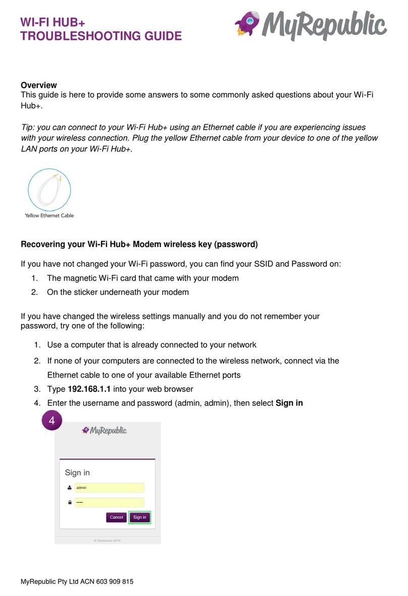 MyRepublic WI-FI HUB+ troubleshooting guide