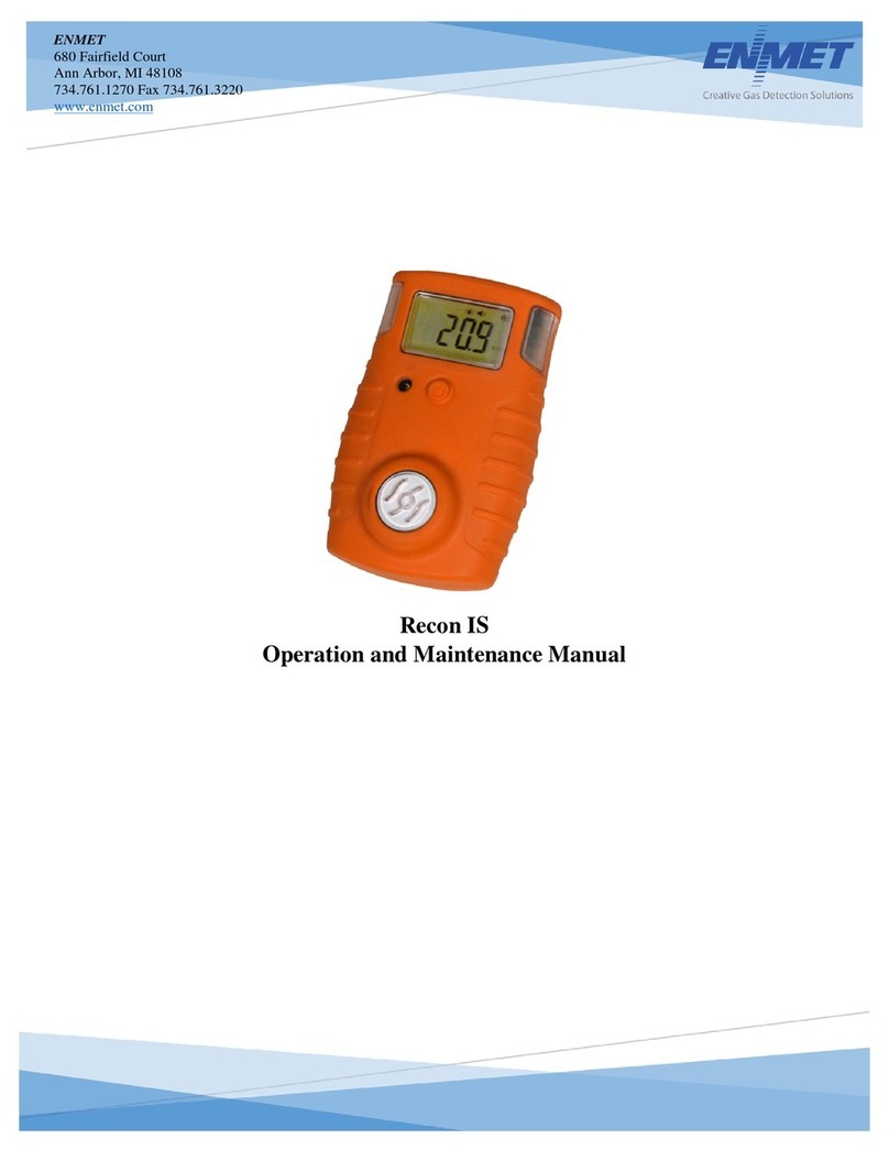 ENMET Recon IS Operation and maintenance manual