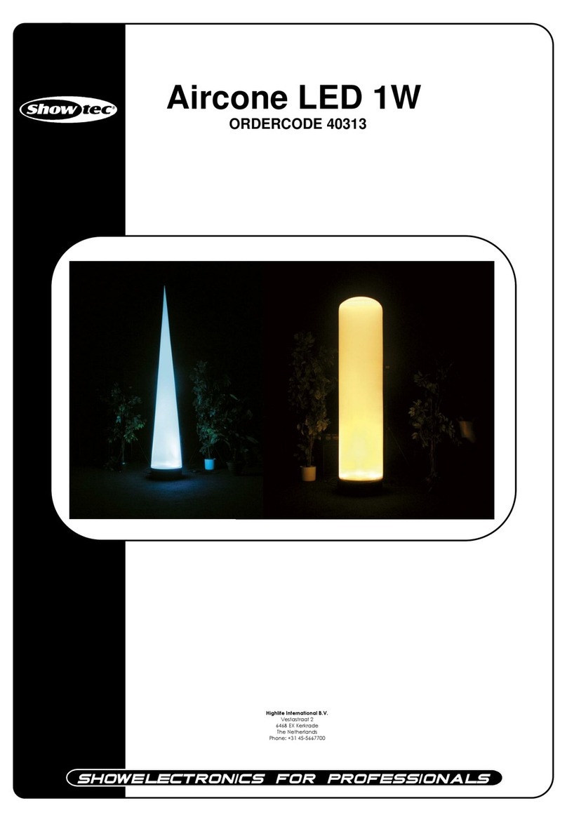 Show Tec Aircone 1W LED User manual