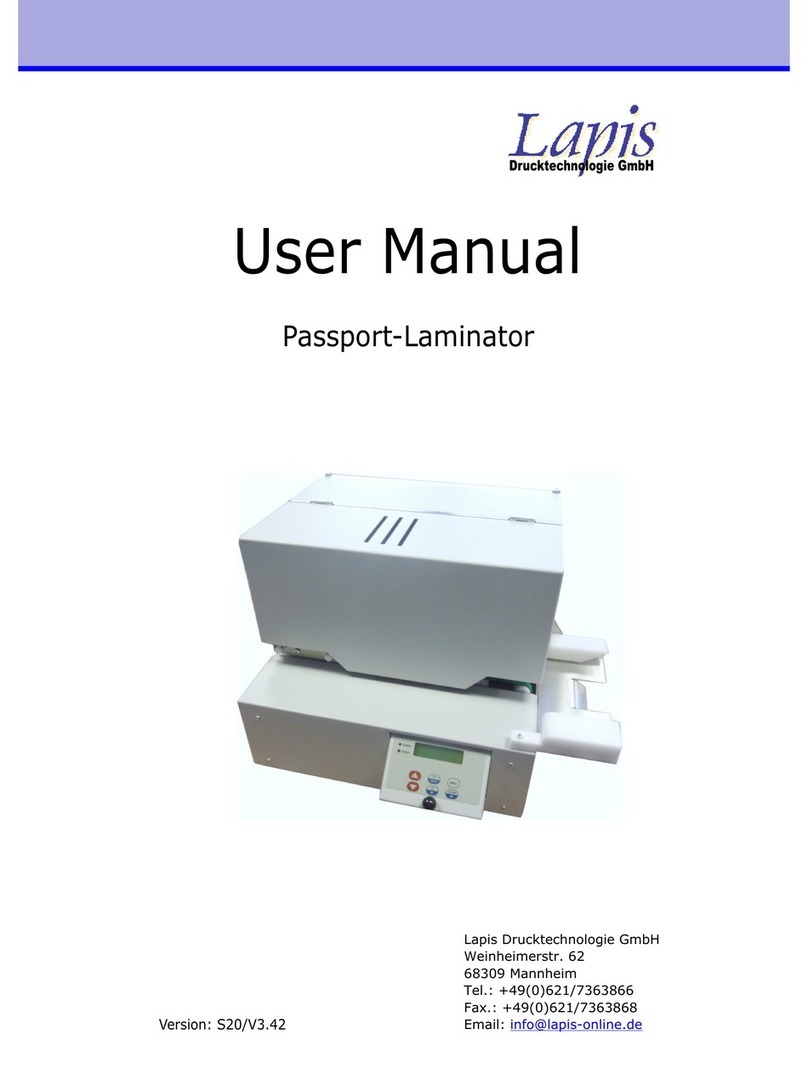 Lapis Roll Laminator PL-LR user manual