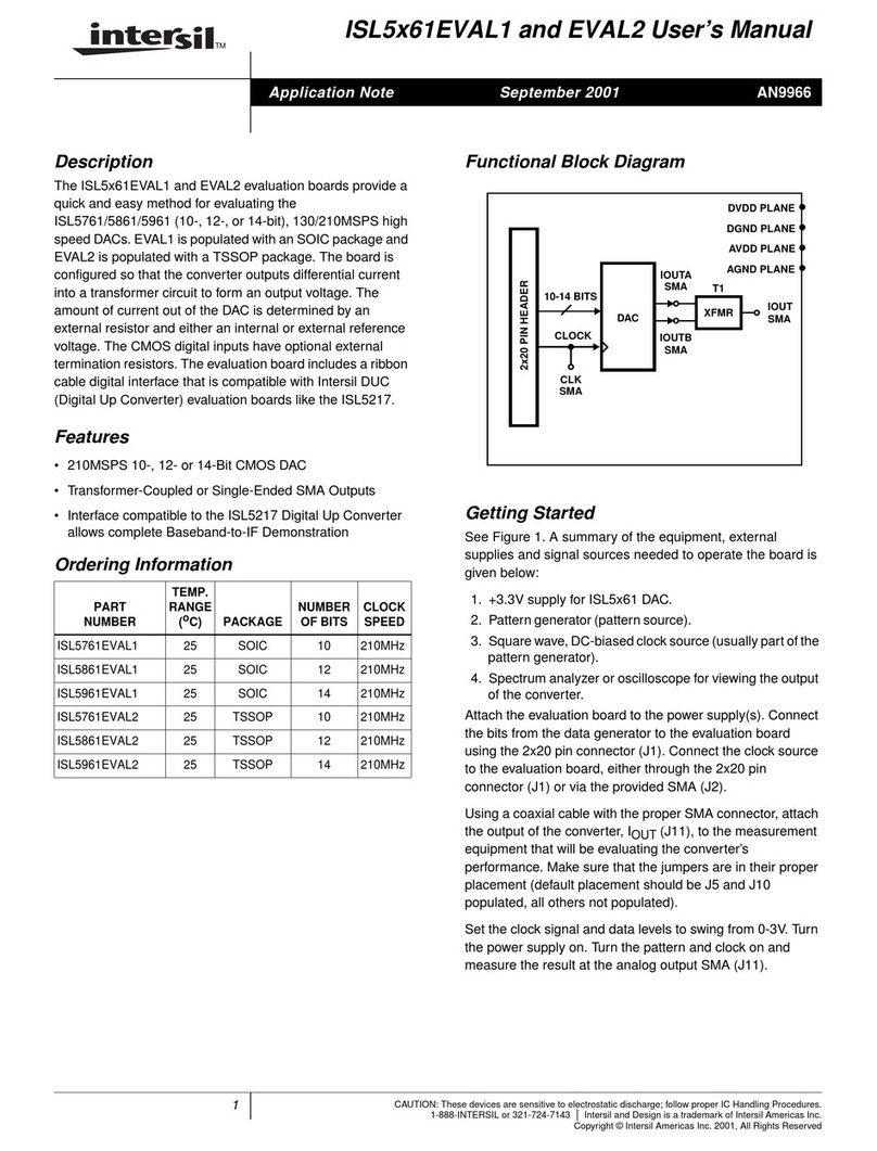 Intersil ISL5761EVAL1 user manual