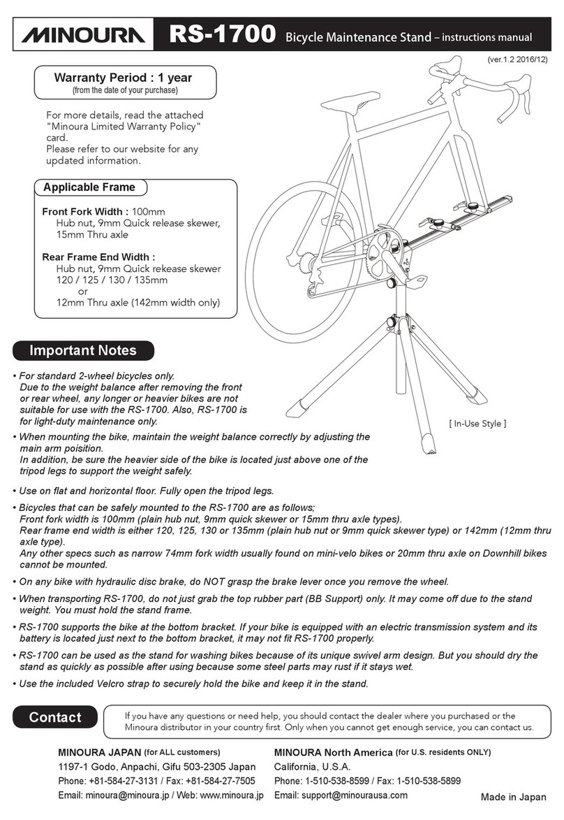 MINOURA RS-1700 User manual