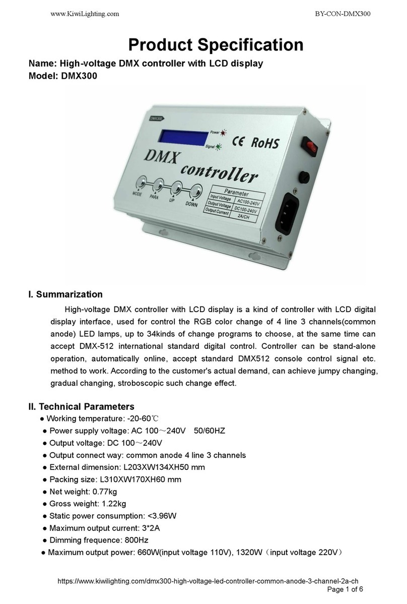 KiWi Lighting DMX300 Owner's manual