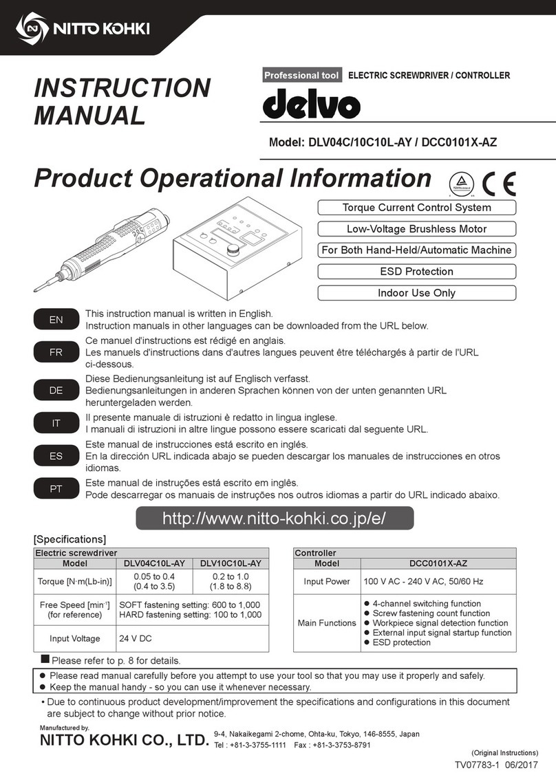 Nitto Kohki DLV04C10L-AY User manual
