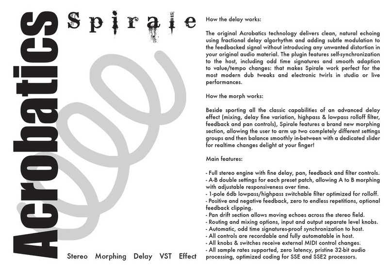 Acrobatics Spirale operating manual